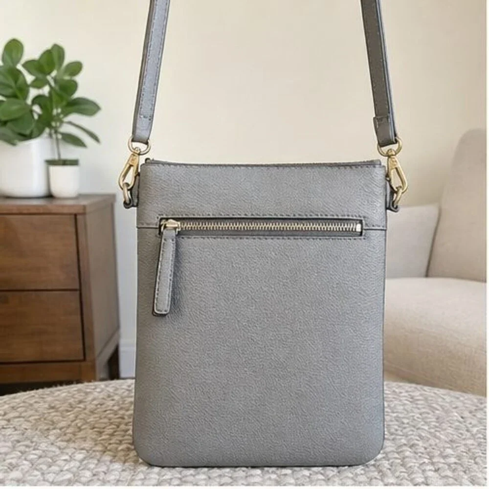 Burgundy Pebbled Crossbody Bag